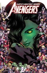  6+boys 6+girls absurdres ant-man ant-man_(series) arc_reactor armor arrow_(projectile) avengers_(series) bald ben_grimm bird black_hair black_panther_(marvel) black_panther_(series) black_sclera black_widow blonde_hair bow_(weapon) brown_hair captain_america captain_america_(series) captain_marvel carol_danvers character_request claw_(weapon) clenched_hand clenched_hands clint_barton colored_sclera colored_skin comic_cover copyright_logo copyright_name cover cover_page cowl crossed_arms cyclops_(x-men) danny_rand daredevil dark-skinned_female dark-skinned_male dark_skin doctor_strange doctor_strange_(series) duck duck_boy english_text escrima_sticks everyone eyepatch fantastic_four fingerless_gloves forehead_protector furry furry_male gamora gloves glowing glowing_eyes green_skin groot guardians_of_the_galaxy gwen_stacy hair_over_one_eye hair_slicked_back hank_pym hawkeye_(marvel) highres holding holding_bow_(weapon) holding_shield holding_weapon howard_the_duck hulk husband_and_wife iron_fist_(marvel) iron_man iron_man_(series) jane_foster jean_grey jennifer_walters jessica_drew kamala_khan logo long_hair luke_cage marvel mask matt_murdock mature_male miles_morales monster_boy ms._marvel_(kamala_khan) multiple_boys multiple_girls muscular muscular_male natasha_romanoff nick_fury official_art orange_hair peter_parker peter_quill phoenix_(x-men) power_armor raccoon_boy red_hair red_skin rock_skin rocket_raccoon rogue_(x-men) russell_dauterman sam_wilson scarlet_witch scott_summers sharp_teeth she-hulk shield shuri_(marvel) slime_boy smile spider-gwen spider-man spider-man_(miles_morales) spider-man_(series) spider-verse spider-woman spider_web_print star-lord steve_rogers storm_(x-men) sue_storm superhero_costume sword t'challa teeth the_falcon thor_(marvel) thor_(marvel)_(series) tony_stark updo valkyrie_(marvel) venom_(marvel) vision_(marvel) wanda_maximoff weapon western_comics_(style) white_background white_hair winged_headwear wolverine_(x-men) x-men yellow_eyes 