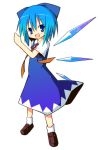 absurdres bad_id blue_eyes blue_hair cirno highres ichihina short_hair solo touhou wings 
