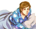  andy bed brown_hair disney male pajamas pillow pixiv sheriff_woody sleepy solo tears toy_story 