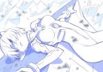  arched_back ayanami_rei debris destruction evangelion:_2.0_you_can_(not)_advance monochrome neon_genesis_evangelion on_back plugsuit rebuild_of_evangelion rubble short_hair sino_(rtlsino) sketch solo 