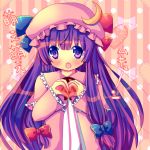  :o chocolat_(momoiro_piano) heart heart_hands hina_hina long_hair moe_moe_kyun! patchouli_knowledge purple_eyes purple_hair solo touhou very_long_hair violet_eyes 