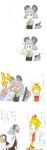  animal_ears blonde_hair blood blush comic grey_hair highres mouse mouse_ears mouse_tail multiple_girls nazrin nosebleed red_eyes sape_(saperon_black) saperon short_hair smelling tail toramaru_shou touhou translation_request 