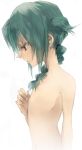  braid face flat_chest green_hair hands inazuma_eleven inazuma_eleven_(series) mistorene_callus nude 