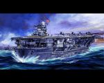  aircraft_carrier airplane chrysanthemum emblem flag flight_deck flower imperial_japanese_navy letterboxed military no_humans ocean original rising_sun ship shoukaku_(aircraft_carrier) wallpaper world_war_ii wwii yuya zuikaku_(aircraft_carrier) 