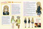 blonde blonde_hair highres k-on! kotobuki_tsumugi long_hair profile_card school_uniform 