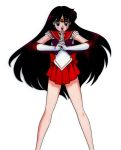  bishoujo_senshi_sailor_moon hino_rei long_hair long_legs official_art open_mouth sailor_mars 