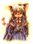  catgirl fangs gold_eyes harry_potter hermione_granger 