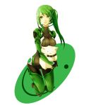  apt armored_core:_for_answer bad_id bodysuit braid collar green_eyes green_hair long_hair may_greenfield pilot_suit plugsuit plugsuit(cosplay) plugsuit_(cosplay) side_ponytail smiley_face solo ut_(apt) 