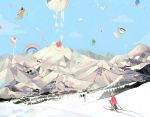  copyright_request food fruit kinako928 mountain skiing snow snowboard strawberry surreal tea 