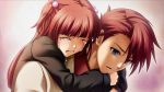  16:9 blue_eyes game_cg highres red_hair siblings tears umineko_no_naku_koro_ni ushiromiya_ange ushiromiya_battler wallpaper 