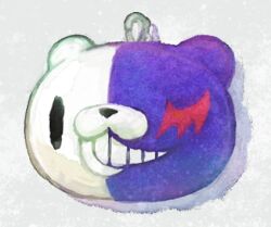  bear character_charm charm_(object) danganronpa_(series) fusion gloomy_bear heterochromia hiraga_na itazuraguma_no_gloomy monokuma no_humans two-tone_fur white_background 