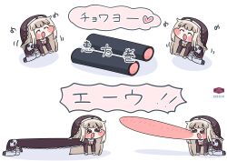  2girls :3 :d ^_^ all_fours anatomical_nonsense azumo_momo blush_stickers brown_eyes chibi closed_eyes crying crying_with_eyes_open ehoumaki food highres long_hair makizushi meme multiple_girls smile speaki_(trickcal) speakiposting_(meme) sushi tears trickcal white_background 