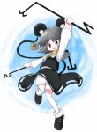  aho animal_ears basket bloomers capelet dowsing_rod grey_hair jewelry mouse mouse_ears mouse_tail nazrin pendant red_eyes short_hair solo tail touhou 