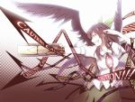  alternate_weapon arm_cannon bad_id black_hair bow green_skirt grin hair_bow highres outstretched_arm red_eyes reiuji_utsuho sana sana_(pixiv2147904) shirt skirt smile solo third_eye touhou wallpaper weapon white_shirt wings 