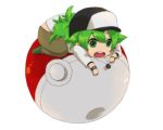  green_eyes green_hair hat maguro_(ma-glo) male n_(pokemon) poke_ball pokemon pokemon_(game) pokemon_black_and_white pokemon_bw screencap 
