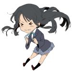  akiyama_mio bad_id black_hair blazer enami_katsumi highres k-on! kneehighs school_uniform skirt 