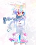  bad_id blue_hair bunny_(trickster) bunny_ears red_eyes tanuki_neiri trickster 