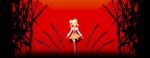  artist_request beret blonde_hair corset detached_sleeves drill_hair gun hair_over_one_eye hat magical_girl mahou_shoujo_madoka_magica rifle silhouette skirt solo source_request thigh-highs tomoe_mami weapon 