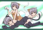  :&lt; animal_ears catgirl errant nagato_yuki suzumiya_haruhi_no_yuutsu suzumiya_haruhi_no_yuuutsu tail thigh-highs thighhighs 