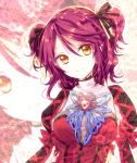  bust cheria_barnes hair_ribbon light_smile orange_eyes pink_hair ribbon riichu short_hair solo tales_of_(series) tales_of_graces twintails yellow_eyes zoom_layer 
