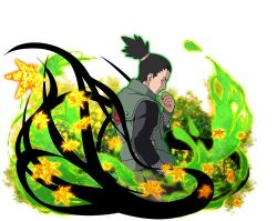  1boy black_hair black_jacket flak flak_jacket green_jacket jacket konohagakure_shinobi_uniform looking_at_viewer looking_back male_focus nara_shikamaru naruto_(series) naruto_shippuuden naruto_shippuuden:_ultimate_ninja_blazing official_art solo 