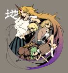  horn hoshi_nawoki hoshiguma_yuugi kisume kurodani_yamame mizuhashi_parsee multiple_girls nawoki touhou 