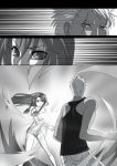  crossover highres hong_meiling king_of_fighters krizalid m.u.g.e.n monochrome mugen_(game) senmi_aki silent_comic touhou 