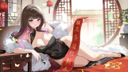 1girl china_dress chinese_clothes chinese_new_year indie_virtual_youtuber long_hair looking_at_viewer miwabelle virtual_youtuber
