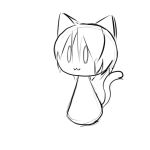  =_= animal_ears animated animated_gif cat_ears cat_tail copyright_request fuji-k gif monochrome short_hair solo tail wavy_mouth yawning 