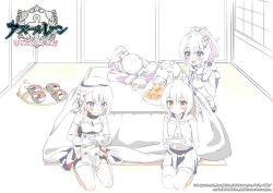  :d ayanami_(azur_lane) azur_lane azur_lane:_slow_ahead beret blonde_hair blue_sailor_collar blue_skirt commentary_request controller crown game_controller green_eyes hat high_ponytail holding holding_controller holding_game_controller indoors javelin_(azur_lane) kotatsu laffey_(azur_lane) logo manjuu_(azur_lane) medium_hair mini_crown neckerchief official_art ponytail red_eyes sailor_collar seiza sitting skirt sleeping smile starter_squad_(azur_lane) table tilted_headwear twintails violet_eyes white_hair 