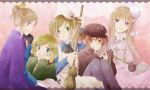  5girls america_(hetalia) axis_powers_hetalia blonde_hair blue_eyes broom brown_eyes brown_hair china_(hetalia) coat crown double_bun france_(hetalia) genderswap glasses gloves green_eyes hair_ornament hairclip hat highres jacket kise524 multiple_girls nurse nurse_cap purple_eyes russia_(hetalia) shovel twintails united_kingdom_(hetalia) violet_eyes 