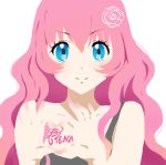  character_name heart heart_hands jou_(miruge) k-on! long_hair parody pink_hair shoujo_kakumei_utena tenjou_utena 