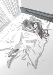  couple crossover dark_skin hong_meiling king_of_fighters krizalid m.u.g.e.n monochrome mugen_(game) senmi_aki silent_comic sleeping snk touhou 