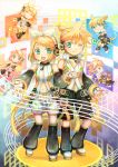  aqua_eyes arm_warmers bad_id bare_shoulders blonde_hair brother_and_sister chibi closed_eyes crossed_arms detached_sleeves eyes_closed fingerless_gloves gloves hair_ornament hair_ribbon hairclip hand_holding headphones highres holding_hands kagamine_len kagamine_len_(append) kagamine_rin kagamine_rin_(append) leg_warmers monokuroito nail_polish navel navel_cutout open_mouth ribbon short_hair shorts siblings smile twins vocaloid vocaloid_append winking_(animated) 