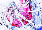  ayanami_rei bad_id blue_hair charmal neon_genesis_evangelion plugsuit red_eyes short_hair solo traditional_media watercolor_(medium) 