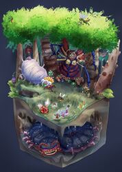  2girls 4-starred_ladybug_of_doom absurdres abyss_flower_(yu-gi-oh!) animal_focus annotation_request antennae apron arthropod_girl baby_spider basic_insect battlewasp_-_nest battlewasp_-_pin_the+bullseye big_insect_(yu-gi-oh!) blue_eyes blue_hair blue_kimono blush boots breasts bug butterfly_net character_request cocoon cocoon_of_evolution commentary_request danipon doom_dozer dragon_girl dragon_horns dragon_tail dress duel_monster empress_mantis evil_thorn_(yu-gi-oh!) fingerless_gloves flower flying_kamakiri_#1 forest gloves glow-up_bulb gokipon griggle hair_between_eyes hand_net hatano_kiyoshi highres holding holding_butterfly_net horns insect_monster_token insect_queen japanese_clothes killer_needle kimono laughing_plant_(yu-gi-oh!) laundry_dragonmaid long_sleeves maid maid_apron man-eater_bug_(yu-gi-oh!) monster_girl mother_spider_splitter multiple_girls nature naturia_cosmobeet naturia_mole_cricket oily_cicada_(yu-gi-oh!) open_mouth outdoors plant red_eyes sharp_teeth sitting standing tail teeth tree ultimate_insect_lv1 violet_eyes wa_maid wannabee! wings yellow_eyes yowie_(yu-gi-oh!) yu-gi-oh! 