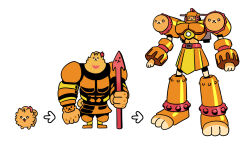  :< armor digimon evolutionary_line fang greater_dog hashtag-only_commentary helmet highres keenbiscuit no_humans open_mouth pokemon pokemon_ww polearm pombon saintgalgomon spear undertale utdr_(toby_fox) weapon 