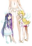  angel child family halo happy honekoneko honekoneko_(psg) hug lingerie mom_(character) mom_(psg) navel panties panty_&amp;_stocking_with_garterbelt panty_(character) panty_(psg) spoilers stocking_(character) stocking_(psg) thigh-highs thighhighs tribute underwear wings young 