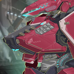  absurdres armor blurry blurry_background commentary_request highres kongtiao_cheng_tai_lang mecha no_humans original piston robot tube variant_set 