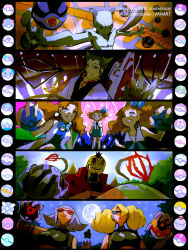  2boys 3girls annie_(pokemon) anniversary blonde_hair brown_hair closed_mouth clouds earrings goggles grin highres holding holding_poke_ball iron-masked_marauder jewelry lawrence_iii_(pokemon) long_hair mayotsunamayo mewtwo molly_hale multiple_boys multiple_girls oakley_(pokemon) poke_ball pokemon pokemon:_the_first_movie_-_mewtwo_strikes_back pokemon_(anime) pokemon_(classic_anime) pokemon_(creature) pokemon_3:_the_movie_-_spell_of_the_unown:_entei pokemon_4ever_-_celebi:_the_voice_of_the_forest pokemon_day pokemon_heroes:_latios_&amp;_latias pokemon_the_movie_2000:_the_power_of_one sky smile teeth twitter_username 