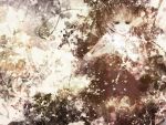  abstract brown dress gumi short_hair smile vocaloid 