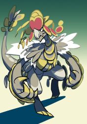  claws closed_mouth commentary_request full_body kommo-o looking_at_viewer no_humans pokemon pokemon_(creature) saboteri_(savot) solo walking 