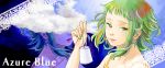  face green_eyes green_hair gumi lace nail_polish short_hair tears vocaloid 