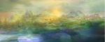  abstract asigaru city highres landscape mountain no_humans original scenery water 