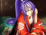  japanese_clothes kamui_gakupo long_hair male ponytail purple_eyes purple_hair vocaloid 