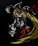  abstract bad_id blonde_hair f7(eiki) flandre_scarlet hat red_eyes side_ponytail solo speed_painting the_embodiment_of_scarlet_devil touhou 