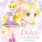 character_name cure_rhythm earrings fairy_tone green_eyes heart jewelry long_hair magical_girl minamino_kanade musical_note precure pretty_cure sekken_kasu_barrier skirt staff_(music) suite_precure suite_pretty_cure title_drop treble_clef twintails very_long_hair wrist_cuffs 