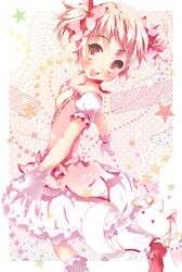  highres kaname_madoka kyubey kyuubee mahou_shoujo_madoka_magica tottsuan 