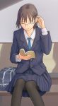  blazer book copyright_request flash_tomo pantyhose reading school_uniform solo 