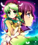  character_request chigo green_hair katrina_(romancing_saga) multiple_girls profile purple_hair romancing_saga romancing_saga_3 saga sara_(romancing_saga_3) 